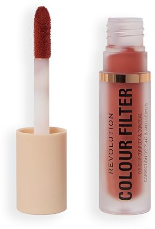 Revolution Colour Filter Correcting Concealer, Farbkorrektur-Concealer mit aufbaubarer hoher Deckkraft, sanft mattes Finish und langanhaltend, vegan und tierversuchsfrei, Cinnamon, 4 g
