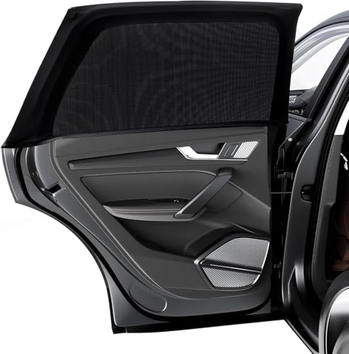 Tendine Parasole Auto per VW T-ROC 2017-2026, Zanzariera Auto Finestrino Posteriore, Calza Parasole Senza Ventose, Rete Protezione Solare, Finestrini Abbassabili