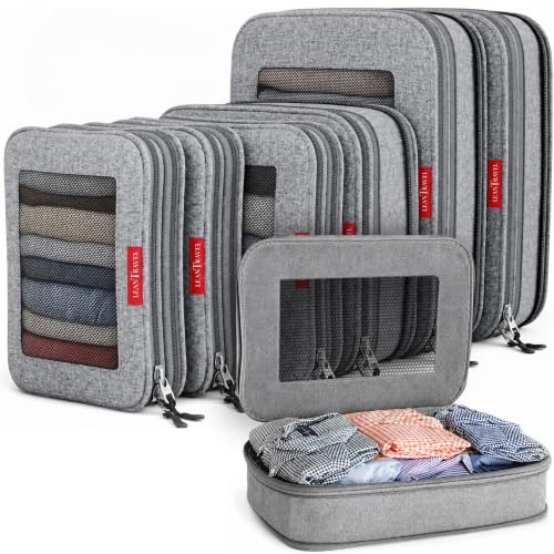 LeanTravel Kompressions-Gepäck-Organizer-Set, 3 Stück