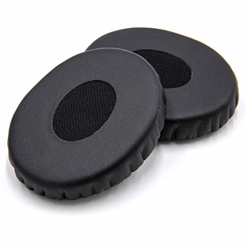 vhbw 2X Ohrpolster kompatibel mit Bose OnEar OE2i | OE2, 2i, 2 Kopfhörer Headset, Synthesefaser Schwarz