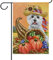 Wamika Herbst/Herbst/Ernte Hund Garten Fahne Haus Banner 30,5 x 45,7 cm Kürbis Traube Mais Deko Flagge für Urlaub Hochzeit Party Hof Home Outdoor Decor, Textil, Multi, 12x18(in)