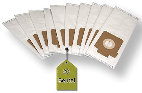 Staubsaugerbeutel ähnlich SWIRL E 60, 20 Staubbeutel + 4 Motor-Filter