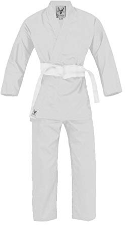 Hanni Sports Judoanzug Judo Anzug mit Reiskornwebung mit Guertel Weiss (150)