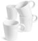 LE TAUCI Juego de Tazas de Espresso 150 ml de Cerámica, Perfectas para Espresso y Té, Taza de Café Apilable, Aptas para Lavavajillas, 4 Piezas, Blanco