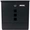 Verda Briefkasten mit Zeitungsfach Wandbriefkasten Zeitungsrolle Designer Postkasten Wetterfest (Schwarz Matt SN3671)