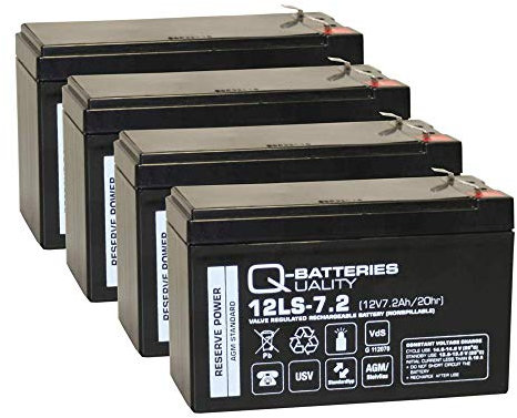 Q-Batteries Ersatzakku für APC Smart-UPS 1000/ C 1500 RBC132 / Markenakku mit VDs