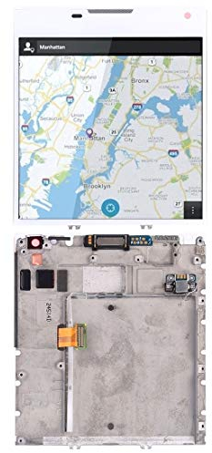 ZAORUN Ersatzteil, LCD-Bildschirm und Digitizer-Komplettbaugruppe mit Rahmen Kompatibel for BlackBerry Passport Q30 (Schwarz) Handy Ersetzen Sie Teile (Farbe : Weiß)
