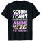 Anime To Watch Cosplay Manga Merch Otaku Geschenk Anime T-Shirt
