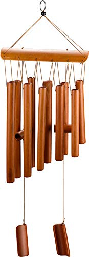 Kupink Carillon à Vent en Bambou pour l'intérieur et l'extérieur avec Son Naturel Relaxant pour la décoration de la Maison, Cadeaux Suspendus