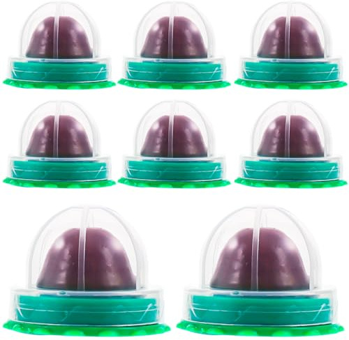 VILLCASE 8 Pièces Boules Herbe à Chat à LéCher, Snacks SéCuriséS avec Cataire pour Chats Et Chatons - Ball a Chat Murale pour Chats