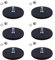 Neodym Magnete Gummiert, 22mm/43mm/66mm Gummi Runde Magnete, Bis 55KG Stark, Zugkraft Flachgreifer Magnet für Schrauben Öse oder Haken