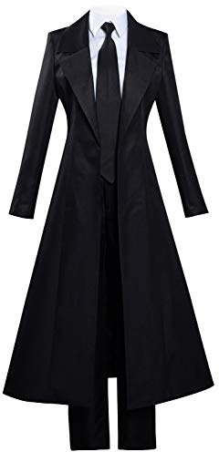 Wolancy Makima Cosplay Kostüm Kettensäge Mann Outfit Uniform Makima Kleid Hemd Umhang Jacke Rock Anzug Set, Makima, Small