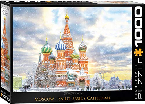 empireposter Basilius-Kathedrale auf dem Roten Platz in Moskau Russland - 1000 Teile Puzzle im Format 68x48 cm