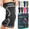 MODVEL Kniebandage Set für Damen und Herren – Stabiler Halt beim Sport, Training, Fitness, Wandern, Alltag – Bequeme, Hautfreundliche, Atmungsaktive Bandage aus Weichem Nylon-Latex-Gewebe