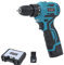 KATSU Cordless Drill Driver 16.8V with 2 x Batteries and Charger, Brushless Motor, 10mm Keyless Chuck, 2 Gear Speed and LED Light, Ideal for Home Improvement DIY Tasks 102730