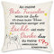 Lightzz Geschenke für Freund, Inspiration Bestie Geschenke, 45 x 45cm Kissenbezug mit Taschen, Geschenk für Beste Freunde Mädchen Bestie