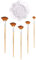 5 Fan-shaped Brushes and 1 Palette, Artist, Nylon Bristle Brushes, Paint Brushes, Suitable for Gouache, Watercolor, Acrylic, Oil Painting