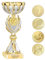 KDO MAGIC Trophée Personnalisable - Coupe personnalisée avec Texte - Gravure - Plusieurs modèles - Or et Argent - Cadeau fête des Pères, Anniversaire, Sport (Modèle Numéro 1)