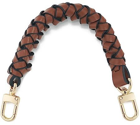 DEVPSISR Veganes Leder, geflochtener Griff, kompatibel mit Bucket Pochette Beaubourg Hobo Bag (30,5 cm)