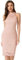 Allegra K Robe en Dentelle élégante pour Femme Robe Fourreau de Cocktail Moulante sans Manches Costume d'halloween Rose Clair XS