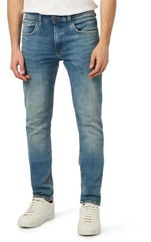 Blend BHJet Herren Jeanshose Hose mit Eingrifftaschen Gürtelschlaufen Stretch Baumwollmischung Slim fit, Größe:W33/32, Farbe:Denim vintageblue-2024 (202901)