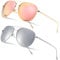 SUNGAIT Übergroße Sonnenbrille für Frauen Leichte Mode Sonnenbrille - Polarisierte Linse SGT603TF-YSY-DE