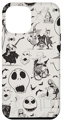 Hülle für iPhone 14 Pro Max Tim Burton's The Nightmare Before Christmas Tintendruck