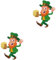 Veemoon 2 Stk Fensterplakate Aufkleber zum St. Patricks Day Türaufkleber Dekor St Patrick Tagesaufkleber Aufkleber für Türen Kühlschrank Applikationen tür aufkleber Wandaufkleber schmücken