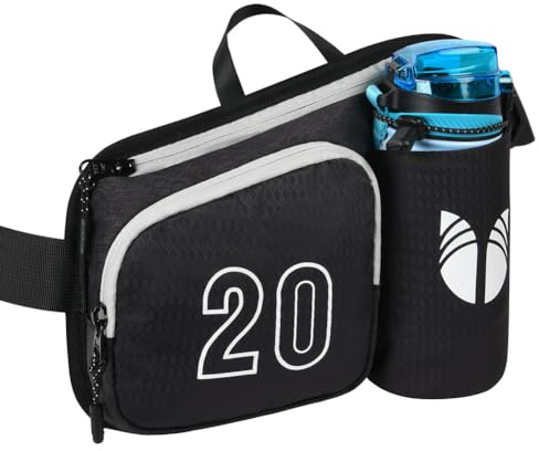 Flintronic Sac Sacoche Banane Femme et Homme, Sac Banane de Randonnée avec Porte Bouteille, Sacoche Banane de Sport pour Balade Escalade Voyage Randonnée