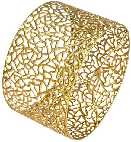 Abat-jour en métal doré, Abats-jour décoratif ajouré, 30 cm, pour lampe sur pied Suspension, Lampadaire
