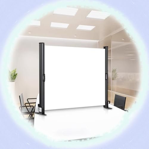 COKYIS Retractable Table Top Projector Screen For School Office Home Theater 40 50 Self Standing Projector Screen For Meeting Conference Indoor Outdoor Movie Screen With Auto-Locking(4:3,40inch)