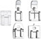 Machine à Coudre kit Pieds-de-Biche Multifonctionnel, 3 Pièces Pieds de Fermeture Éclair Invisibles/Dissimulés/Larges/Étroits/Transparents pour Machine à Coudre Domestique Compatible avec Brother