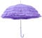 ZESLIV Damen Sonnenschirm Brautschirm Hochzeitsschirm Vintage Lolita Spitze Dekorativer Regenschirm, Lila