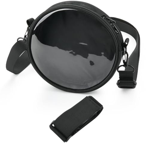 XBERSTAR Sac de transport pour lecteur CD portable Arafuna CD5189B/pour HOTT CD204 étui de rangement de voyage en TPU transparent (noir transparent)