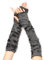 YAMEIZE Y2K Senza Dita Lungo Guanti - Gotico per le Donna Uomo Guanti Fingerless Gotici per Halloween Costume Party