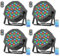 Glowingstage Led Strahler Akku, 4 Stück 36 RGB LED Akku Strahler Bühnenlicht Led Par mit DMX und Fernbedienung, Discolicht Partylicht Scheinwerfer für Disco DJ Halloween Weihnachten Outdoor