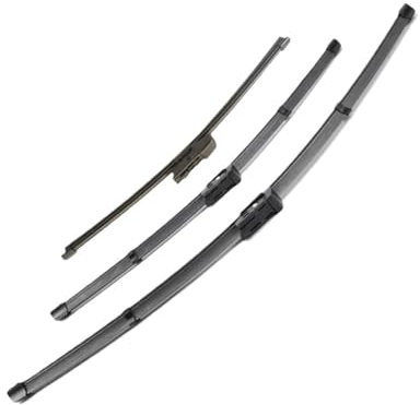 VSESTCDPB Juego de escobillas limpiaparabrisas por Pares para Seat para Ateca 2016-2023 Parabrisas Ventana Delantero Trasero Juego De Limpiaparabrisas