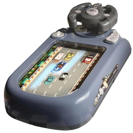 ABS Plastic Racing Obstacle Avoidance Game Console with Lithium Battery, Educational Entertainment for Kids 3+, 21x43x14cm, 1500g