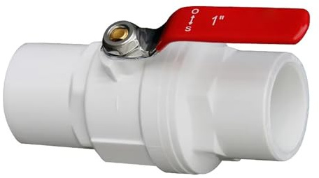 20–110 Mm PVC-Kugelhahn, Weißer U-PVC-Wasserrohrschalter, 1/2 Zoll Bis 4 Zoll Kunststoff-Reparaturanschluss For Bewässerung, Sanitär Und Aquarium(ID 20mm)