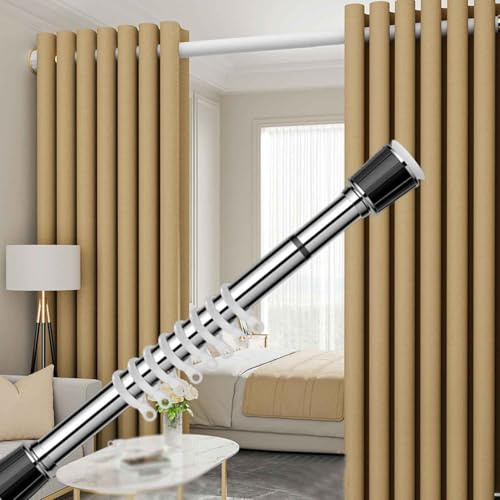 Baodiale Barre de Tension télescopique pour Rideau de Douche réglable Extensible de 3,1 à 4 m (122 à 157,5 Pouces) sans perçage