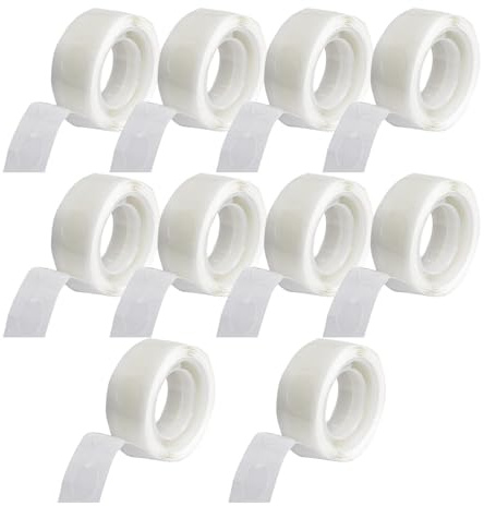 1000 Pcs Glue Dots, Removable Adhesive Sticky Dots Double Sided, Strong Glue Dot for Balloons, Quick and Easy Balloon Dot for Wall Decor Photo Display Party Crafts Office Home and School Projects