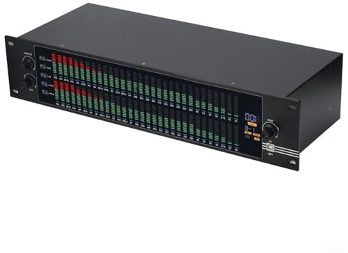Sawhamale EQ-323 Égaliseur graphique double 31 bandes avec processeur et écran LCD pour home cinéma audio HIFI