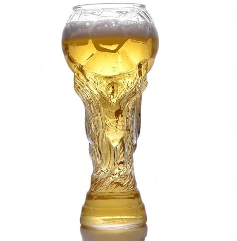 WXJHNYBS Verre à Bière pour World Cup, 800ml Cadeau Homme Foot, Verre A Biere Personnalisé Idéal pour Les Fêtes