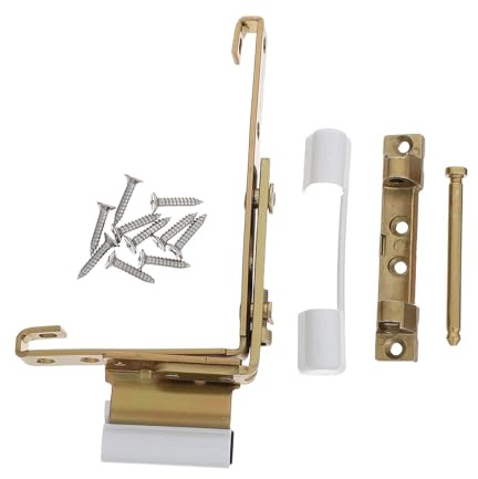 PRETYZOOM Bisagras Moderno de Acero al Carbono Dorado Suave y Compatibilidad Versátil Juego de 1 Set para Puertas y Ventanas para Balcón y Baño