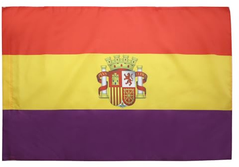 Bandera Grande Escudo De Armas De La Segunda República Española España Republicana Colores Bandera Resistente A La Intemperie Pancarta Exterior Para Barco 90X150Cm