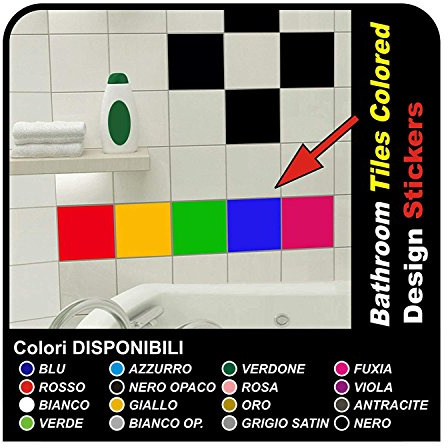 9 adesivi per piastrelle cm 20x20 Decorazioni Adesivi Piastrelle Cucina e bagno (BIANCO)