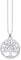 Thomas Sabo Damen Kette mit Anhänger Tree of Love 925 Sterling Silber KE1660-001-21-L45v