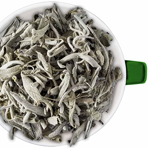 Bremer Gewürzhandel Salbei, ganze Blätter, getrocknete Kräuter für Fischgerichte, Salbeibutter & Salbeitee, 50g