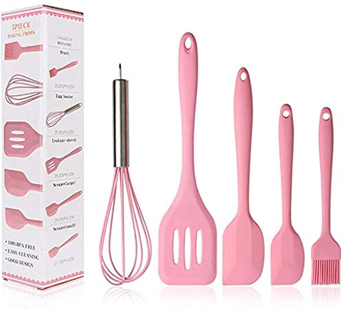 5 Sets of Silicone Kitchen Utensils, Egg Beater Shovel Spoon Spoon Oil Brush Blender Cookware Set Kitchen Utensils, Barbecue Tools