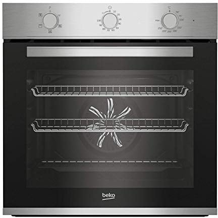 Beko 66L Built-in Electric Fan Single Oven - Stainless Steel